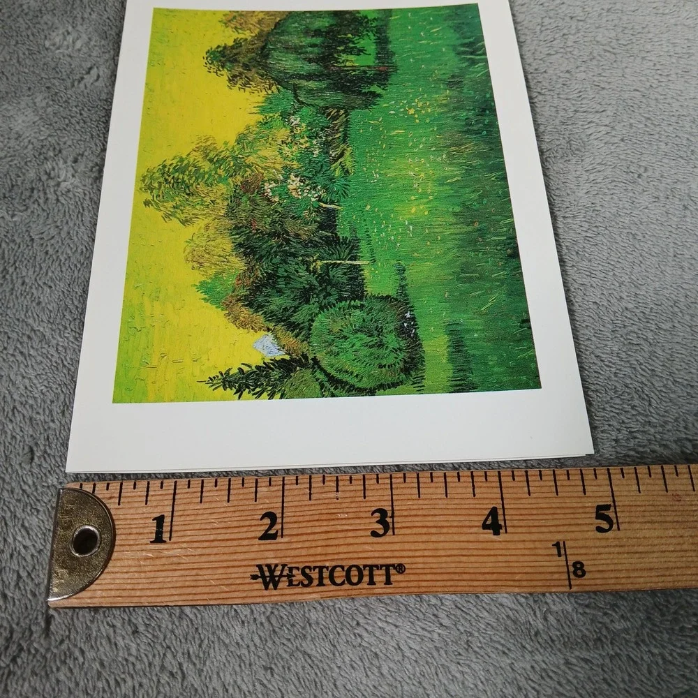 Metropolitan Museum of Art Van Gogh Public Garden Weeping Tree Greeting Card